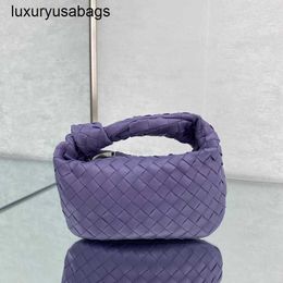 Jodie Bag Bottegvenets Handbags 21ss New Knot Woven Wrist Hobo Dumpling Lavender Purple Rj