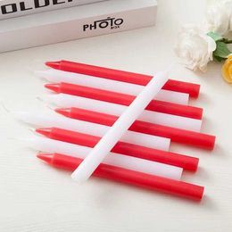 5Pcs Candles 1.2cm*L16cm Household Stick Candles for Emergency ic Church Candles for Praying White Red Colours Optional Pillar Candles