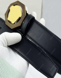 Fashion Designer Belts For Mens Genuine Leather Luxury Belt Women Width 38mm Waistband Bronze Head Buckle Cowskin Belt V Ceintura 8436837