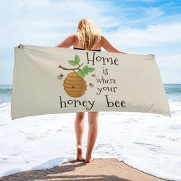 Towel Hive Farm Superfiber 31x51inch Beach Quick Drying Absorbent Sand Control Swimming Fitness Yoga Essential