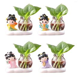 Vases Hydroponic Ornament Art Decoration Devices Vase For Indoor Housewarming Dining Room Desktop Dried Flower Arrangement