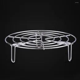 Double Boilers Kitchen Tool Heavy Duty Trivet Cooking Stainless Steel Tray Tall Wire Pot Pan Food Vegetable Stand Round Durable Steamer Rack