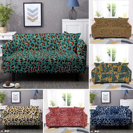 Chair Covers Dust-proof Universal Elastic Cover For Sofa L Shape 1/2/3/4-seats Stretch Leopard Print Slipcover Case Pillowcases Available