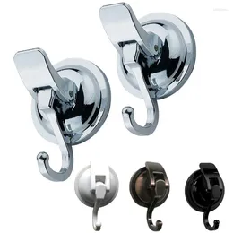 Hooks Reusable Easy To Install Round Strong Vacuum Plastic Holder Suction Cup Seamless Hook Hanging Removable Bathroom