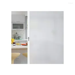 Window Stickers 200X60cm Self-Adhesive Kitchen Bathroom Home Glass Privacy Matte White Color Heat Control Pvc Frosted Windows Films