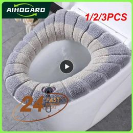 Toilet Seat Covers 1/2/3PCS Lid Enhanced High-quality Materials Comfort Soft Moisture Absorption Home Decoration Stickers