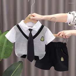 Clothing Sets Baby Boy 2 PCS Summer Cotton T-shirt Shorts Suits Children School Clothes Kids Short Sleeve Outfits