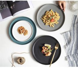 Plates Nordic Ceramic Steak Western Dish Home Dishes Creative Plate Fruit Dessert Tableware Style