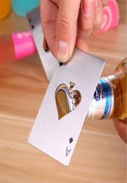 5pcsSet Smart Poker Card Ace of Spades Bar Soda Beer Bottle Cap Stainless Steel Opener9645063