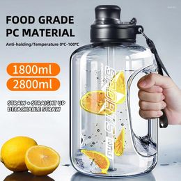 Water Bottles 2.8/1.8L Sports Bottle Gym Cycling Cup Portable Large Capacity For Fitness Camping Men Women Kettle