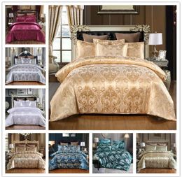 Luxury European Three Piece Bedding Sets Royal Nobility Silk Lace Quilt Cover Pillow Case Duvet Cover Brand Bed Comforters Sets In6667873