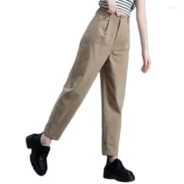 Women's Jeans Retro Korean Version Women Summer Thin High Waist Fashion Harem Pants Loose Wild Leisure Female Nine Points Daddy