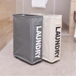 Laundry Bags Foldable Basket With Wheels Space Saving Waterproof Sorter Household Items Organiser Dirty Clothes Yoga Mat Storage Box