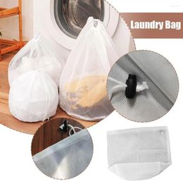 Laundry Bags Polyester Mesh Storage Bag Drawstring Prevent Staining Bathroom Accessories Travel Washing Machine Special Fine