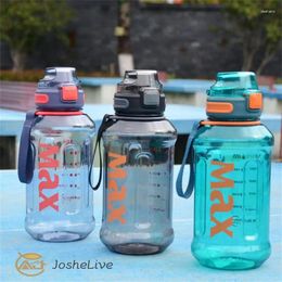 Water Bottles Large-capacity Bottle Outdoor Sports Fitness Plastic Cup Portable Anti-drop High Temperature Resistant Home