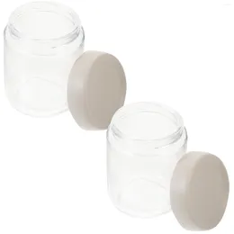 Storage Bottles 2 Pcs Sealed Grains Jar Glass Tea Canister Containers Jars Tank Resin Kitchen Dried Fruit Lid