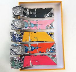 Original Tarot Letter Handbag Silk Scarf Bag Handles Tied Bag Ribbon Small Scarf Women Headband Whole3169433