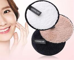 Make up remover promotes healthy skin Microfiber Cloth Pads Remover Towel Face Cleansing Makeup Lazy cleansing powder puff XB18381264