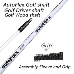 Golf shaft white Auto Golf driver shaft SF405SF505SF505XSF505XX Graphite Shaft wood shaft Free assembly sleeve and grip 240513