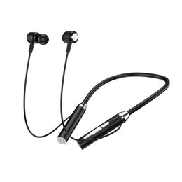 New neck hanging Bluetooth wireless earphones with neck hanging style sports dual ear in ear, super long standby battery life