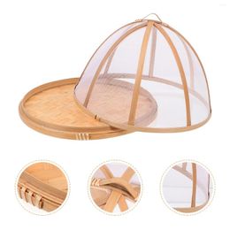 Dinnerware Sets Mosquito Cover Covers Kitchen Dish Storage Reliable Protective Tool Bamboo Weaving Tent Fresh