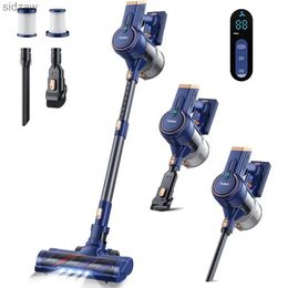 Robotic Vacuums Cordless vacuum cleaner -6-in-1 electric rod vacuum cleaner with 3 power modes LED display screen and running time of up to 45 minutes WX