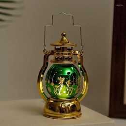 Table Lamps Retro Kerosene Design Lamp Hanging Ornaments Craft Christmas Pendant Decorations Small Led Lantern