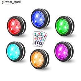 Night Lights Battery powered LED cabinet light RGB color portable home decoration dimmable night light used for bedrooms and gatherings S240513