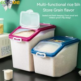 Storage Bottles ECHOME Rice Box Container Grain Jar Dispenser Cereal Pet Food Kitchen Organiser