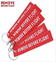 Funny Creative Fabric Key Ring Remove Before Flight Keychain Pilot Bag Crew Tag Luggage Keyring5214737