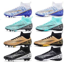 Football shoes for men with high top TF short spikes for elementary school students training shoes AG long spikes for young children on artificial grass