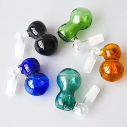 10 Colours Ash Catcher with 14.4mm Male Joint Glass Bubbler smoking accessories ashcatcher Bowls for bongs water pipe LL