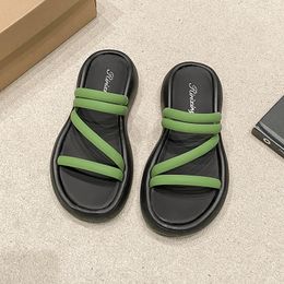 Designer Scuffs slippers slides women sandals Beige Silver Black Green womens scuffs size 35-40 GAI