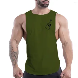 Men's Tank Tops Comfortable Polyester Vest Casual Stretch Sleeveless T-shirt Summer Gym Workout Training Basketball