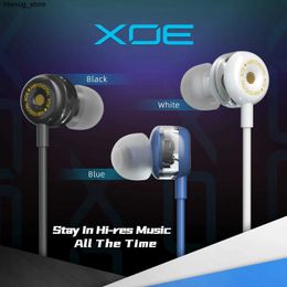 Headphones Earphones HiBy Digital XOE USB Type C 8mm DLC Diaphragm Dynamic Driver DSD Decoder In-Ear IEM Earphones Earbuds DAC ES9270C With HD MIC S24514 S24514