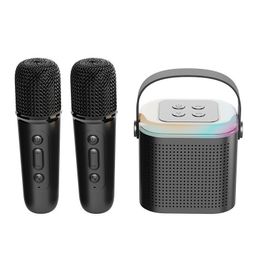 Colourful speaker, microphone, audio integrated microphone, karaoke, children's home KTV, home Bluetooth, wireless singing