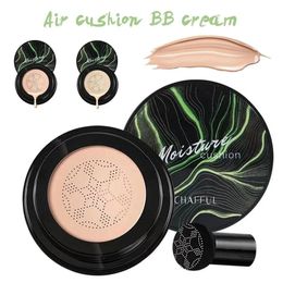 BB Air Cushion Foundation Mushroom Head CC Cream Concealer Whitening Makeup Cosmetic Waterproof Brighten Face Base Tone 240511