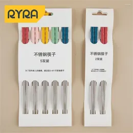 Chopsticks Chinese Grade High Temperature Resistant Household Kitchen Accessories Colorful Table Tools Tableware