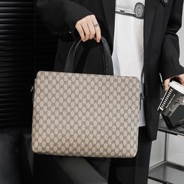 Business Laptop Bag Men Handbags Male Travel Briefcases Women Leather luxurys Messenger Bags 234b