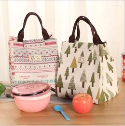 Storage Bags Large Hand-held Lunchbox Bag Small Students Insulation Bento With Meals Loaded Lunch Carry Canvas