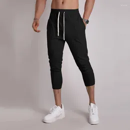 Men's Pants Summer For Active Lifestyle Athletic Shorts Capri Pant Jogger Trousers Fiess Jogging Sports