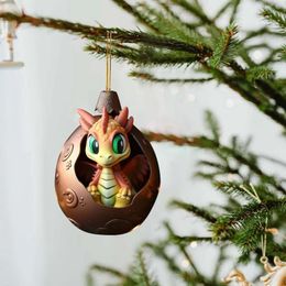 Party Decoration Craft Crystals Large 2D Acrylic Christmas Dragon Baby Pendant Flying Egg Hand Painted Stained Glass