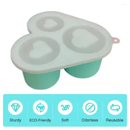 Baking Moulds Water Bottle Ice Mold Heart-shaped Tray Heart Shaped With Lid For Freezer Silicone Drinks Whiskey