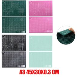 Thickness 3mm A3 Cutting Pad Colours Cut Plate PVC Cutting Mat Model Clay Cut Pad Rubber Stamp Engraving Workbench DIY Board 240430