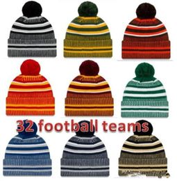 2020 Sideline Beanies Beanies Hats American Football 32 teams Beanies Sports winter knit caps Beanie Skullies Knitted Hats drop sh5668933