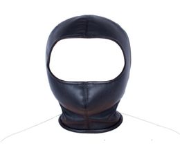 New Hood Mask Sex Products For Women Soft PU Leather Hoods Open Eye Mask Customised Head Harness Bondage Restraint Sex Products7824747