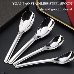 Spoons Stainless Steel Spoon Creative Long Handle El Pot Soup For Colander Cooking Utensils Kitchen Tableware