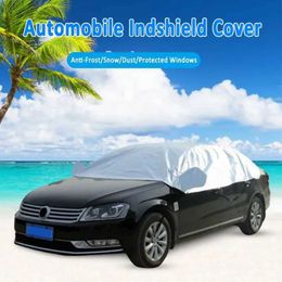 Car Covers Semi car cover sun protection rain protection durable cover 4Mx1.5M car external accessories used for outdoor car care T240509