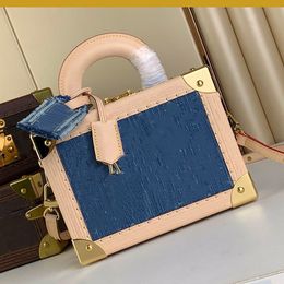 Denim Box Bags Petites Valisee Designer Bag Purses Mirror Woman Handbag Shoulder Crossbody Clutchs Dhgate Border Fashionable Versatile Denim Makeup Bag New Style