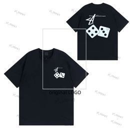 Stusssy T Shirt Designer Black 8 T Shirt Hip Hop Top Letters Short Sleeve Women Printed High Quality 8 Ball Tshirt Pullover Couple T Shirt 100% Cotton Tops